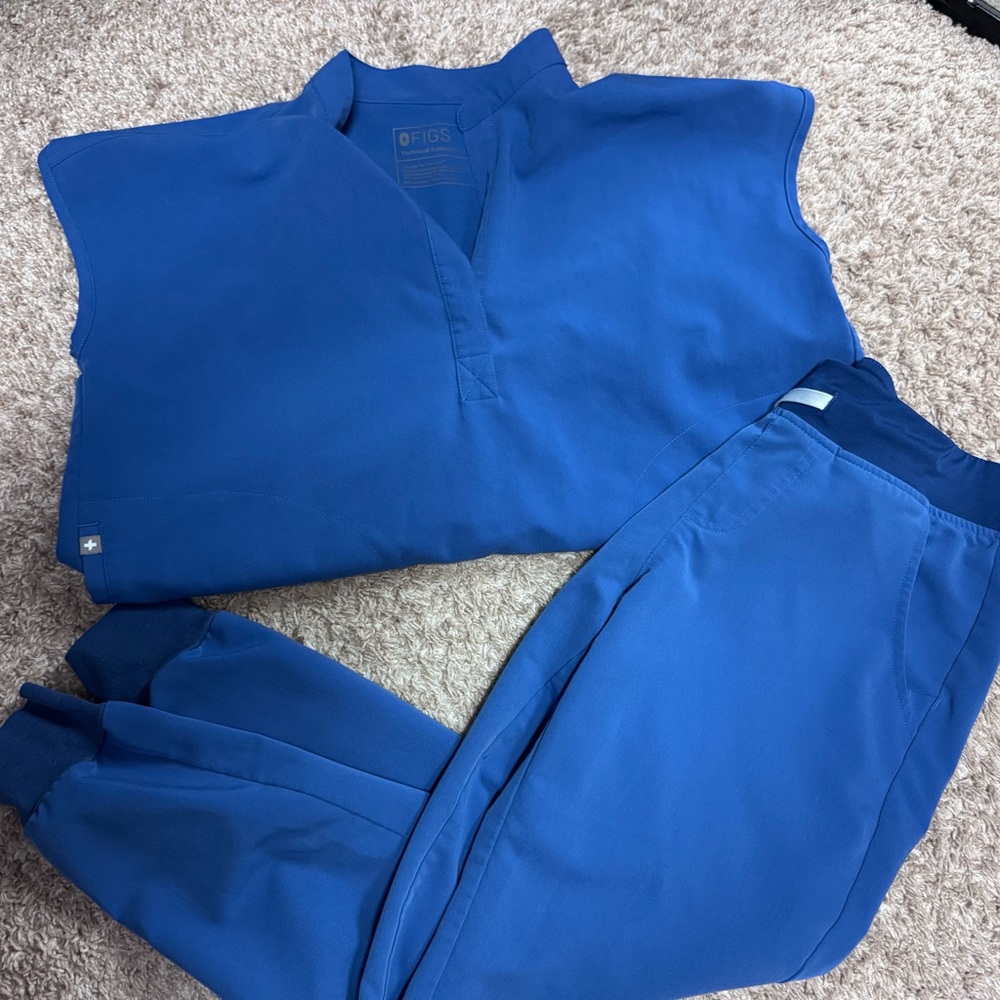 Figs scrubs set in Denim XS/ SP
